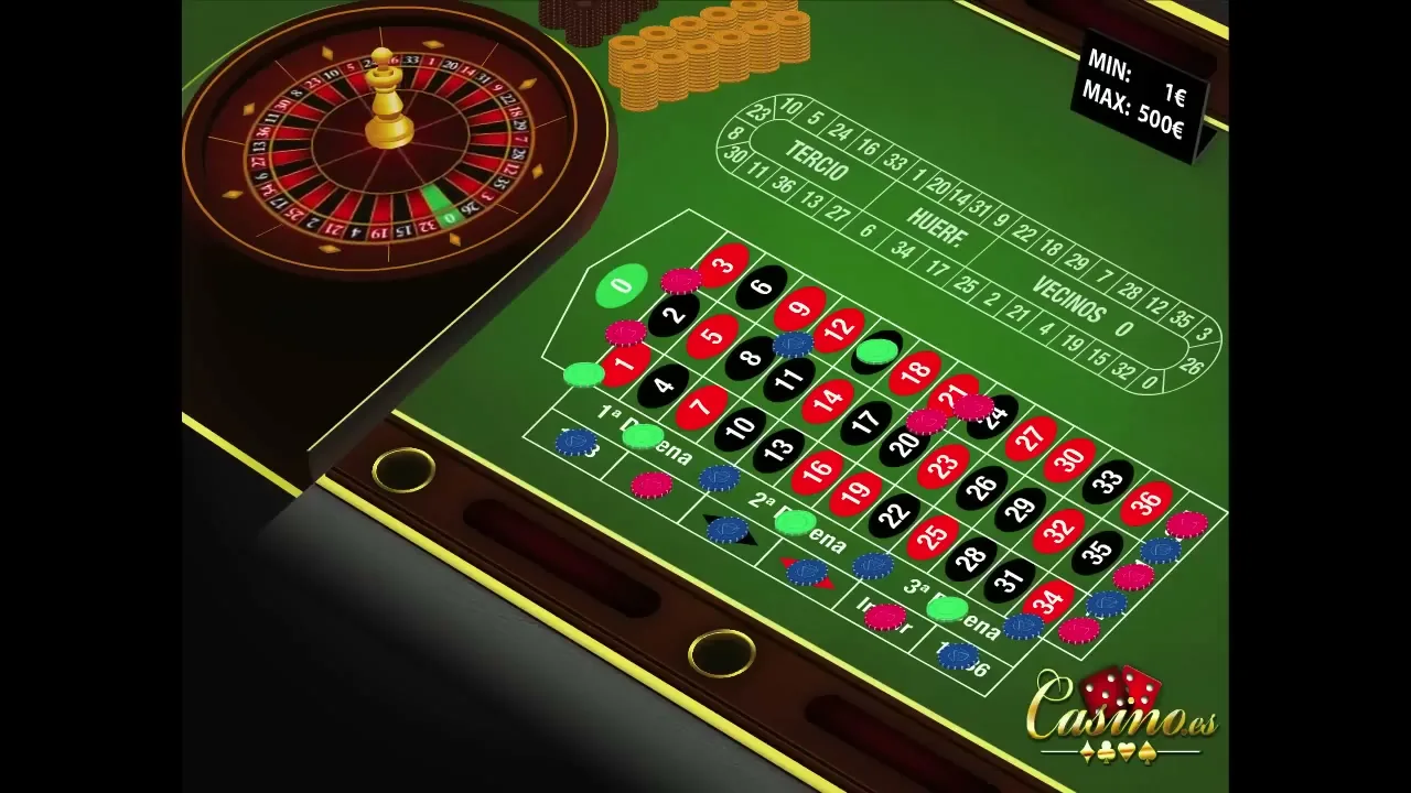 Jugador consultando las apuestas de la ruleta online en una sesión